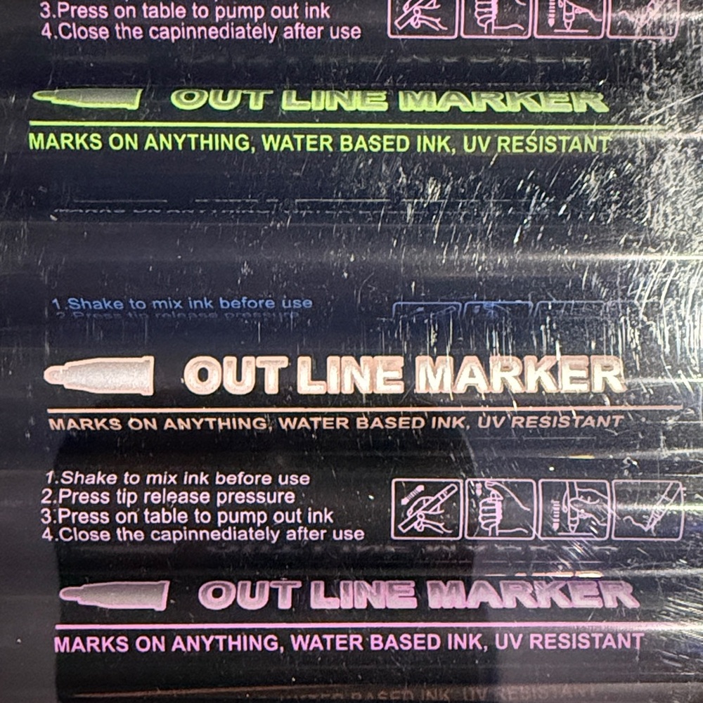 Colorful Outline Marker 24 piece Set - New! - Picture 3 of 3
